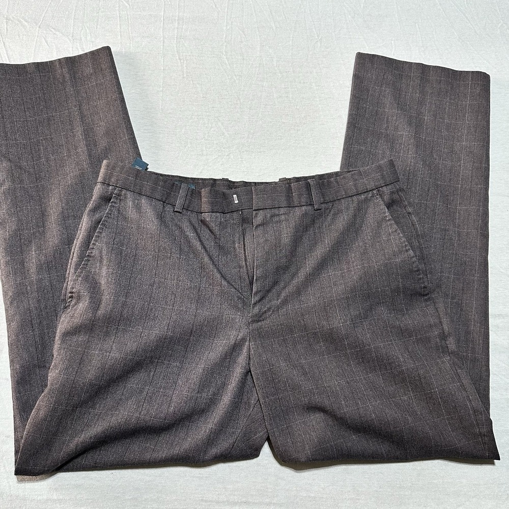 Perry Ellis Men's Dress Slacks Charcoal Gray | 32 x 30